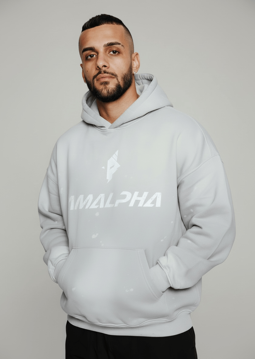 Men's Distressed Washed Hoodie-6