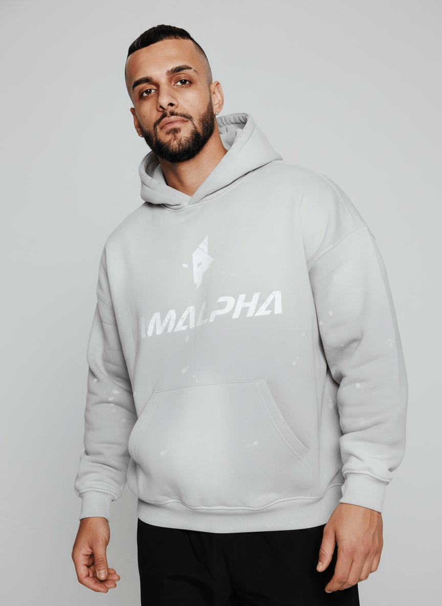 Men's Distressed Washed Hoodie-5