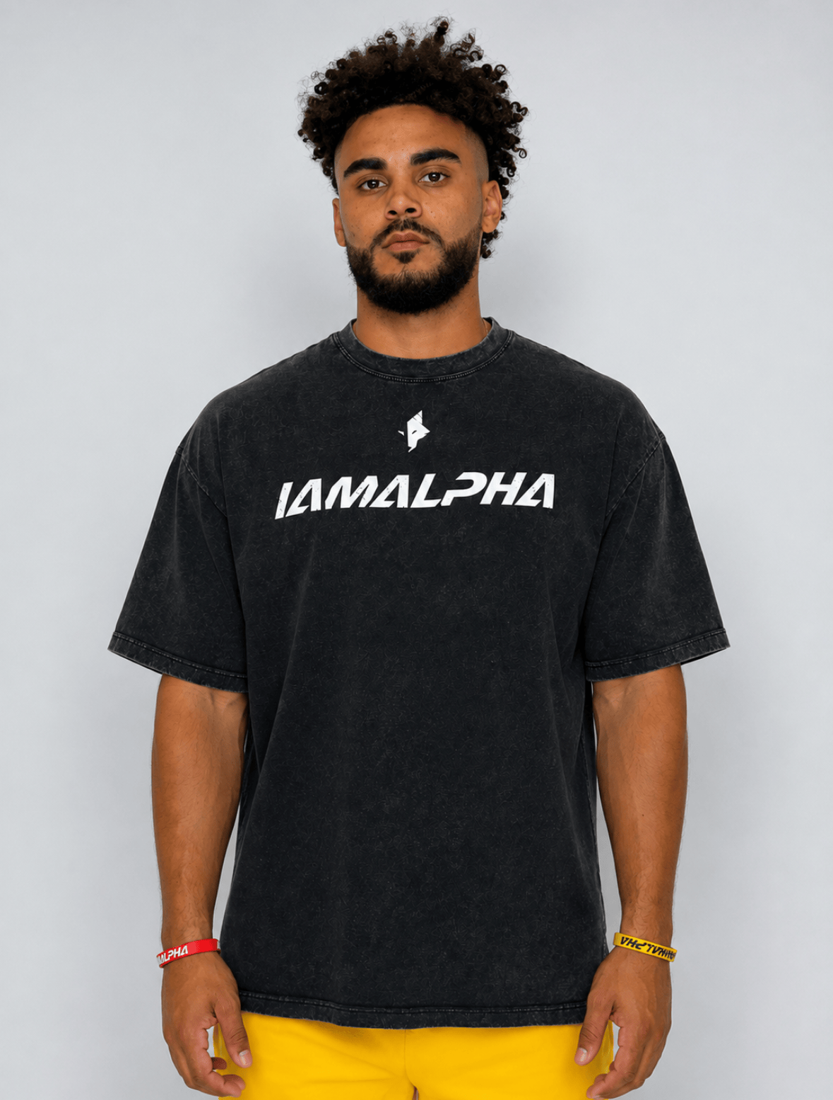 Men's Vintage Oversized Acid-Wash Tee-2