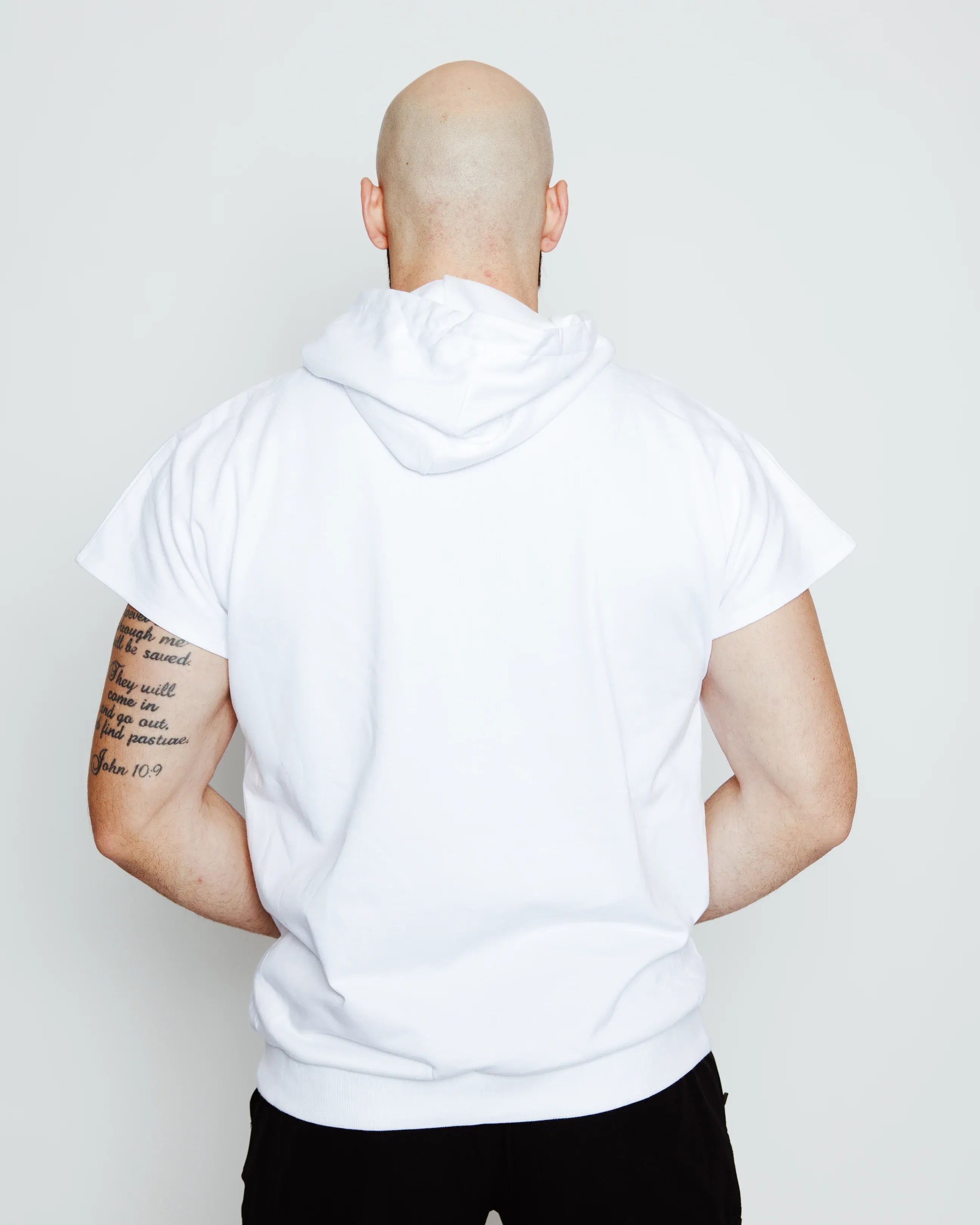 Men's Sleeveless Hoodie Streetwear Pullover-4