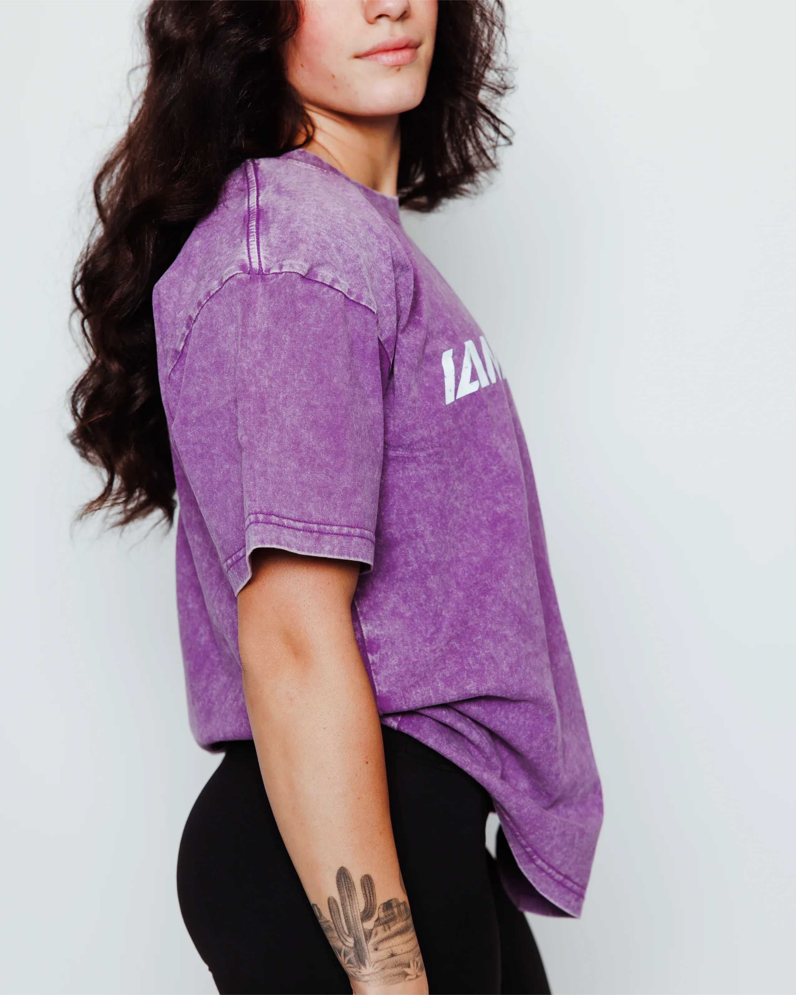 Women's Oversized Acid Wash Vintage Tee-2