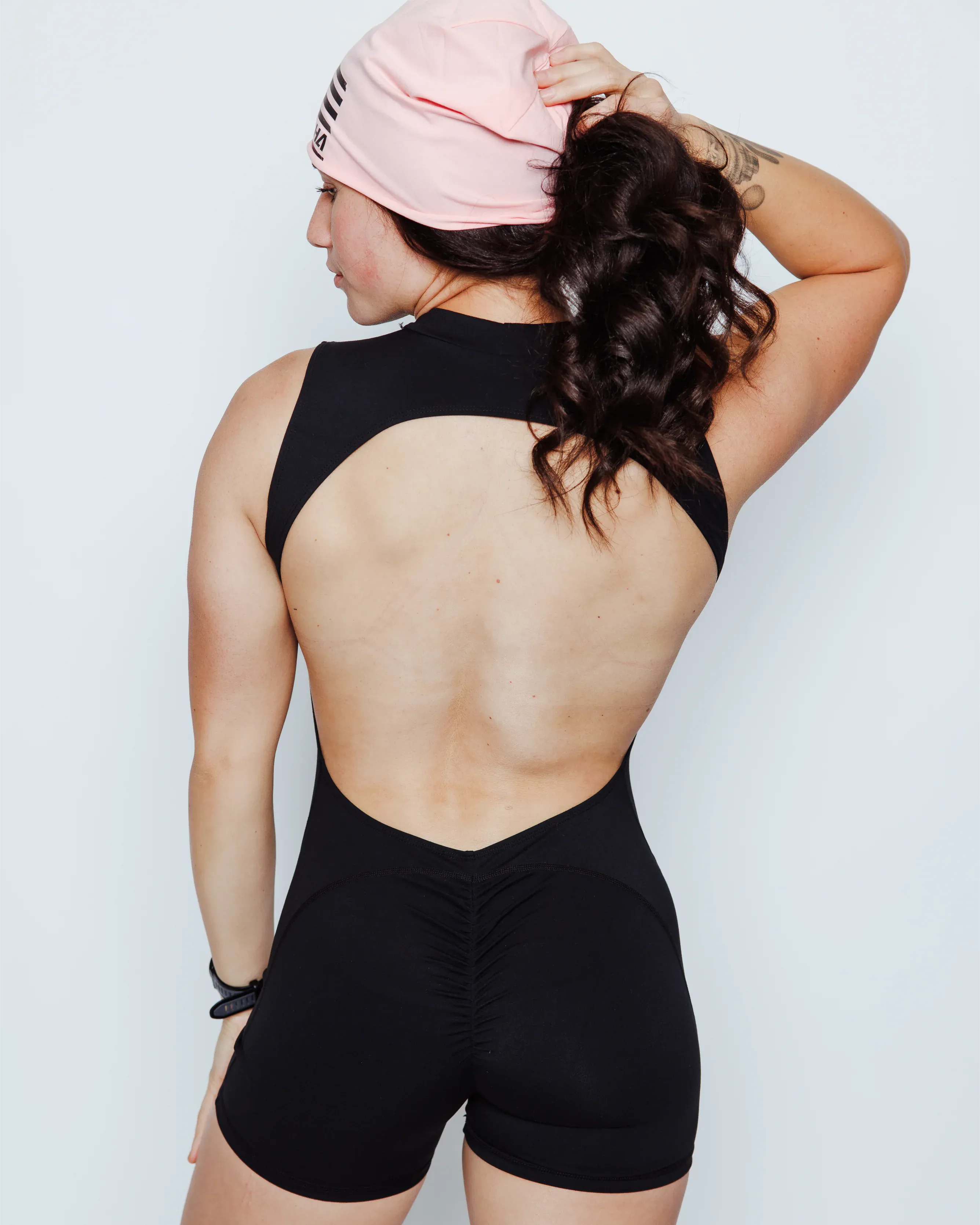 Sleeveless Scrunch-Butt Squat-Proof Bodysuit-4