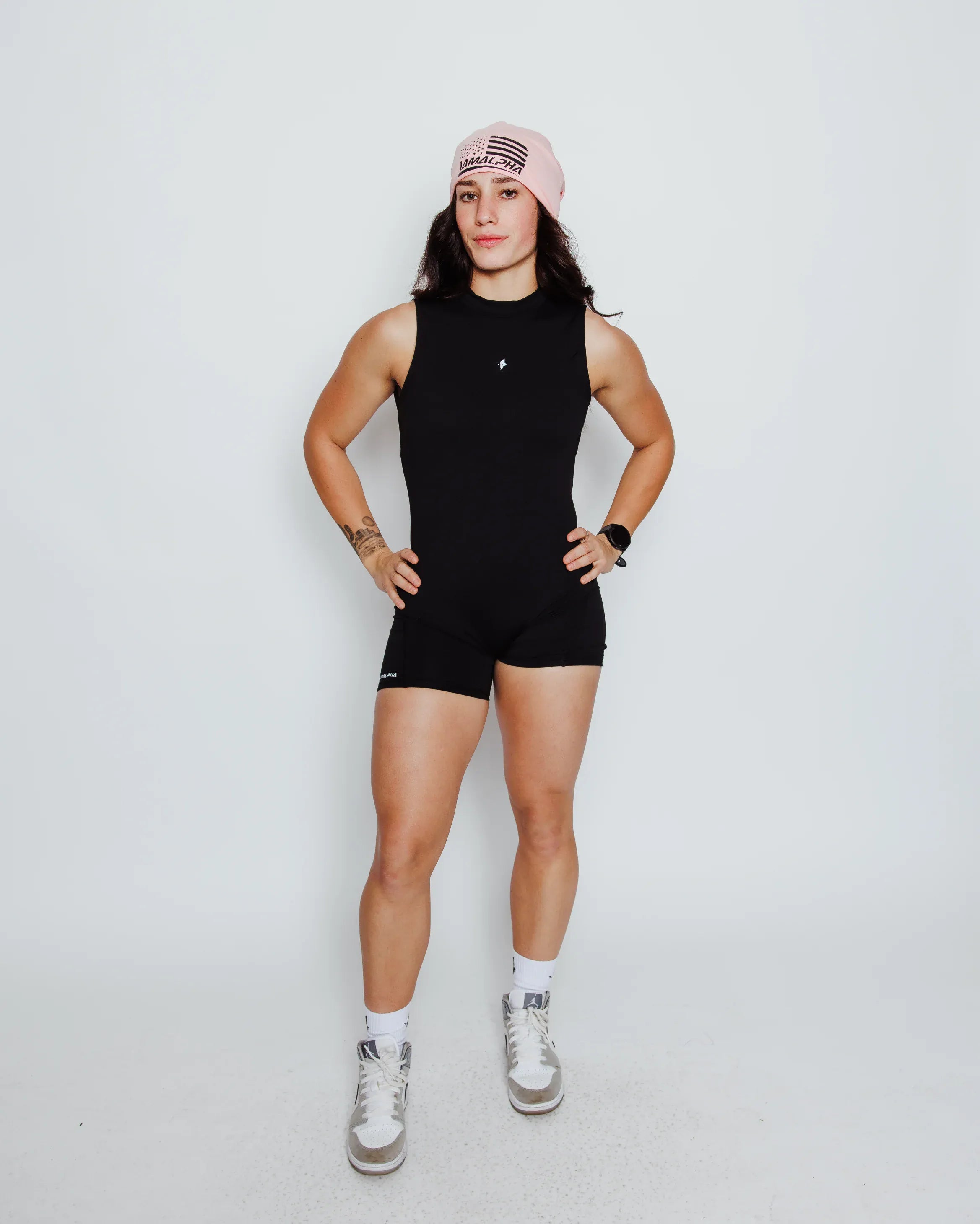 Sleeveless Scrunch-Butt Squat-Proof Bodysuit-3