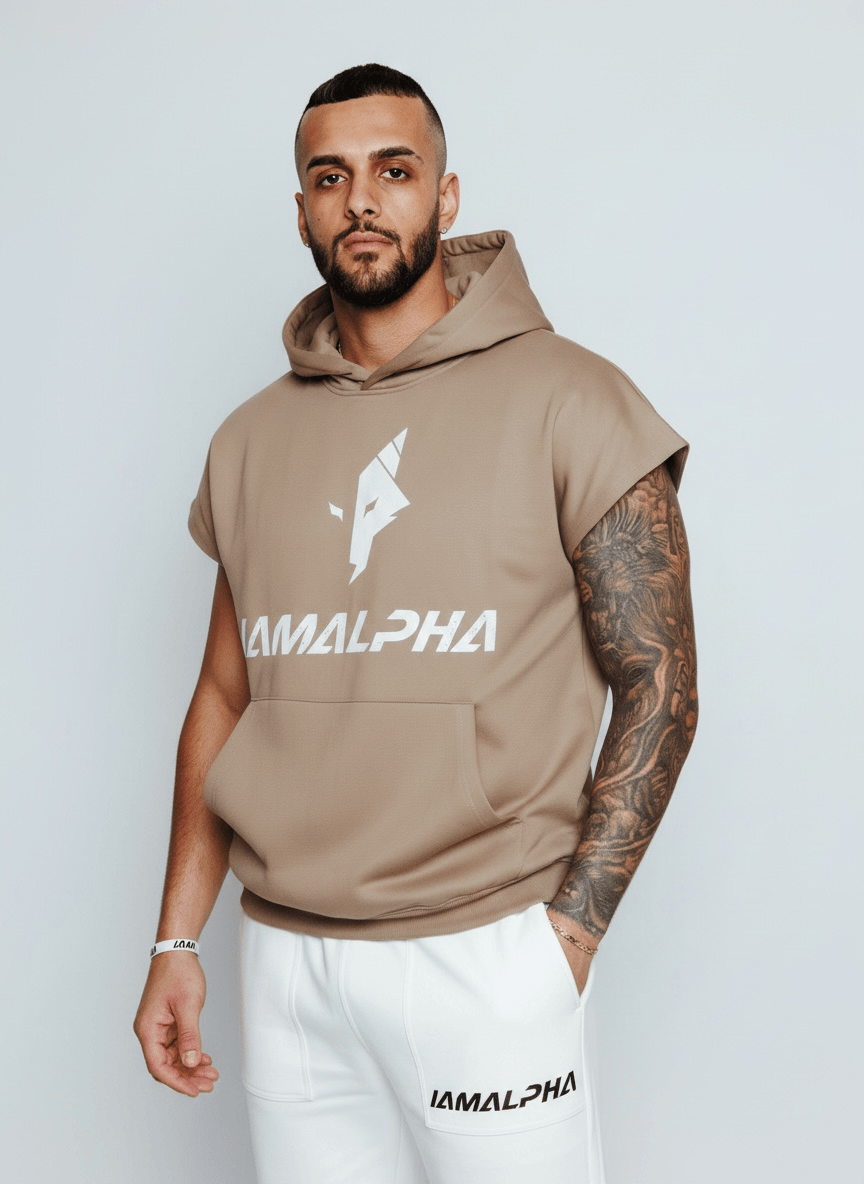 Men’s Sleeveless Streetwear Hoodie-5