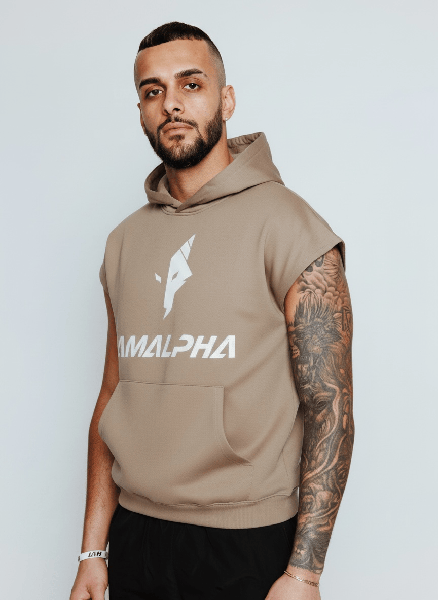Men’s Sleeveless Streetwear Hoodie-6