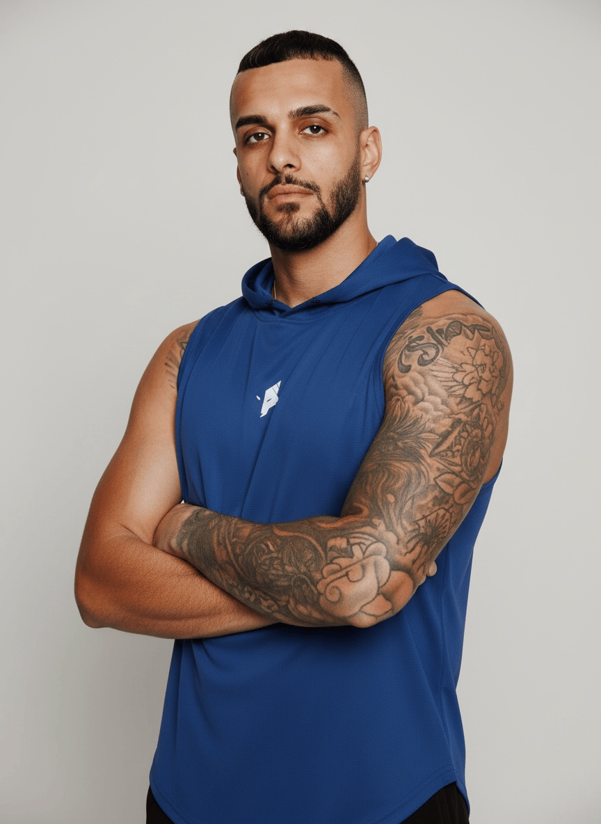 Men’s Sleeveless Hoodie Tank-4