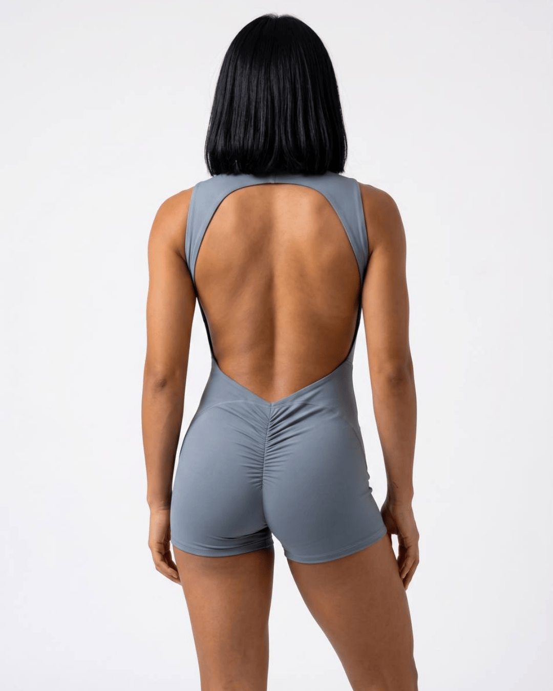 Sleeveless Scrunch-Butt Squat-Proof Bodysuit-2