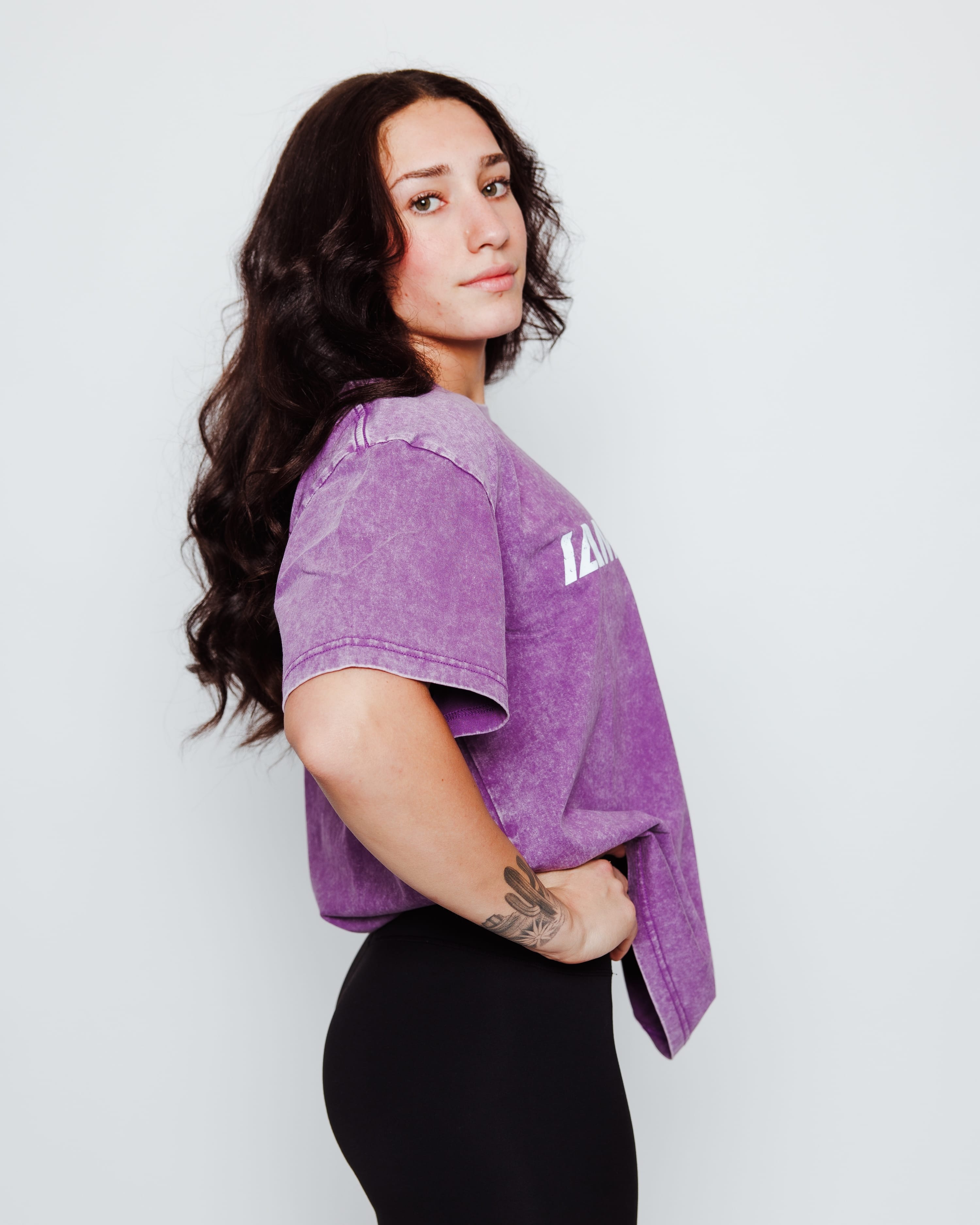 Women’s Vintage Oversized Acid-Wash Tee-2