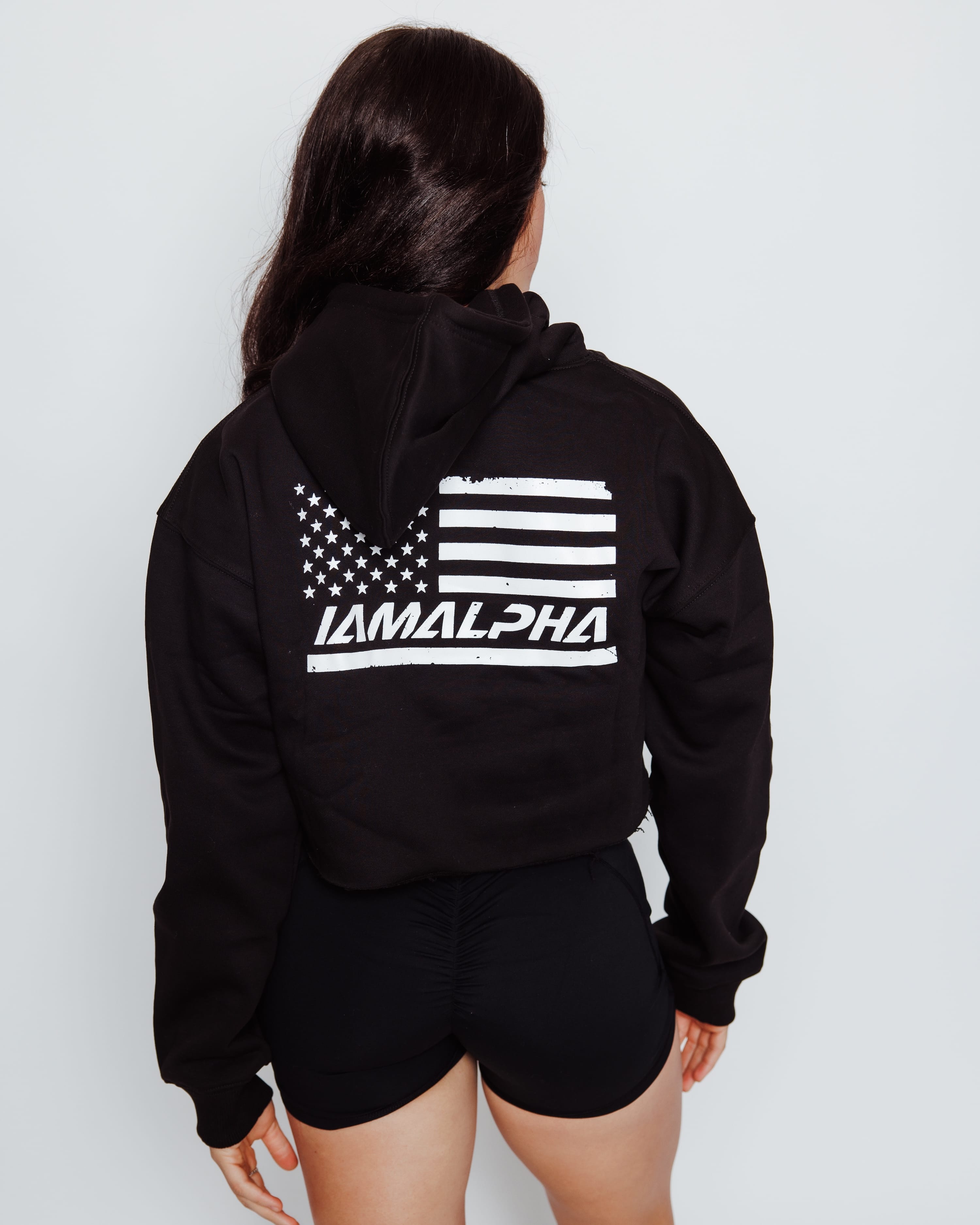 Women’s Relaxed-Fit Crop Hoodie Sweater-4
