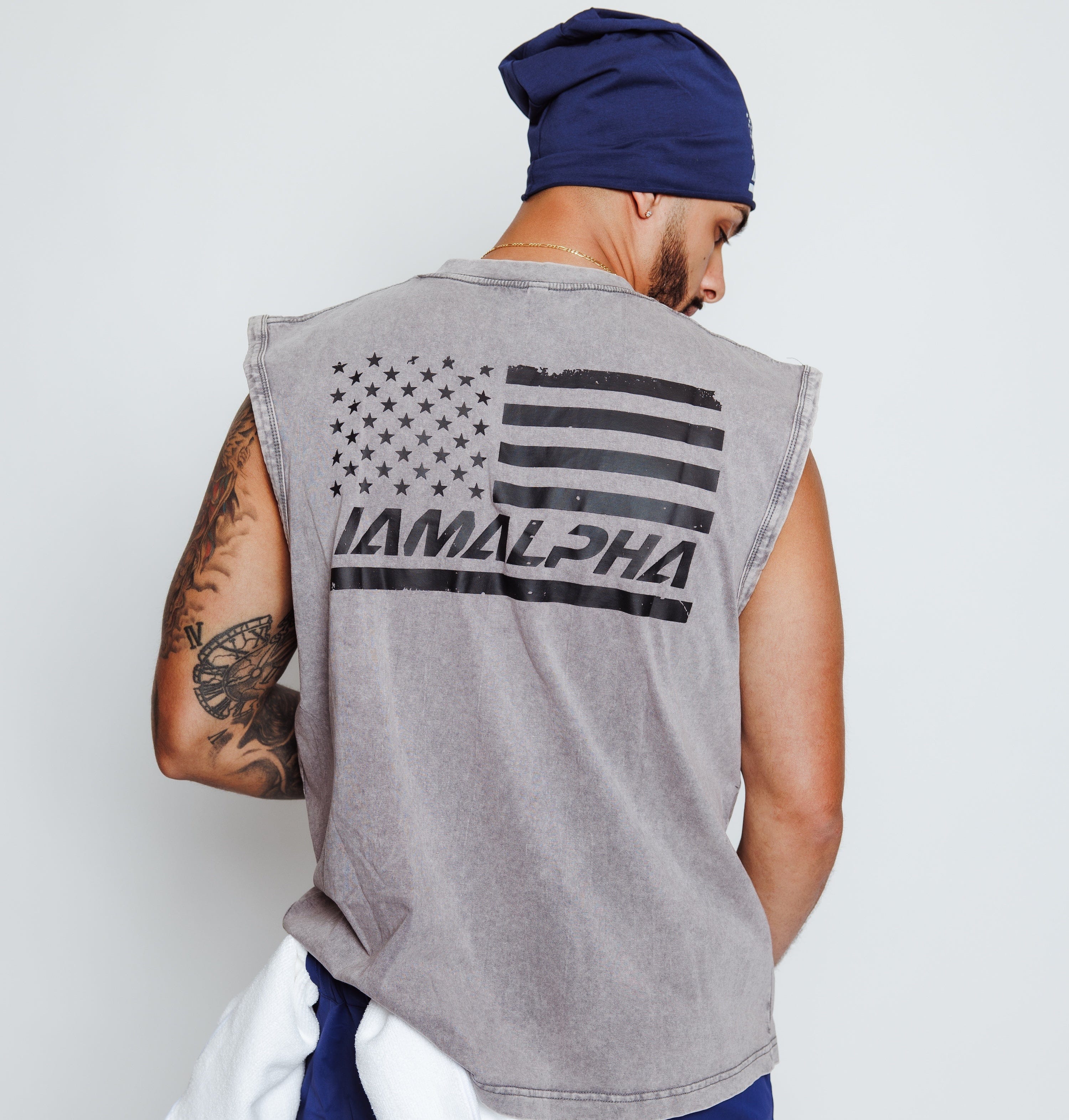 Men’s Relaxed Acid Wash Sleeveless Tee-6