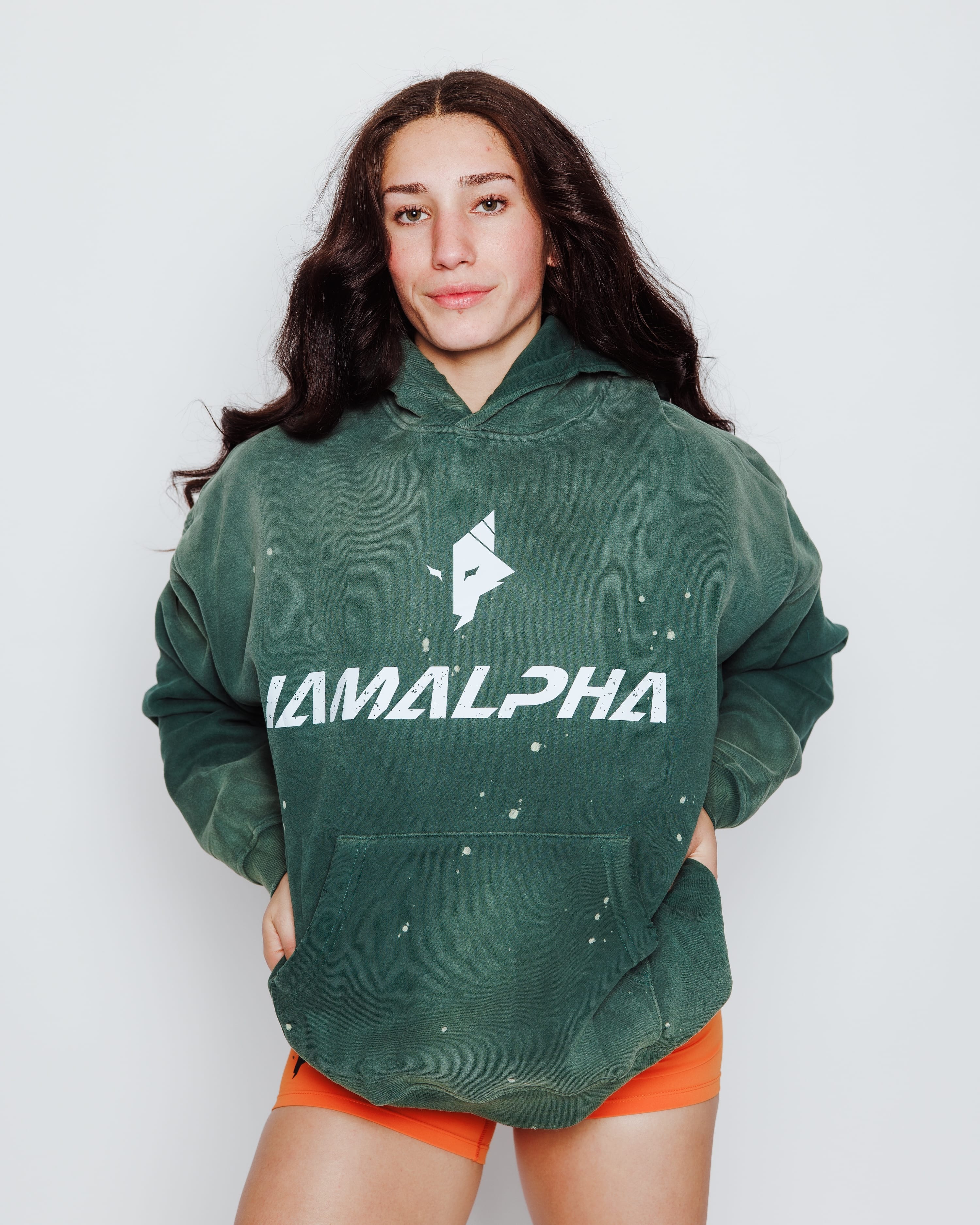 Women’s Distressed Washed Hoodie-5