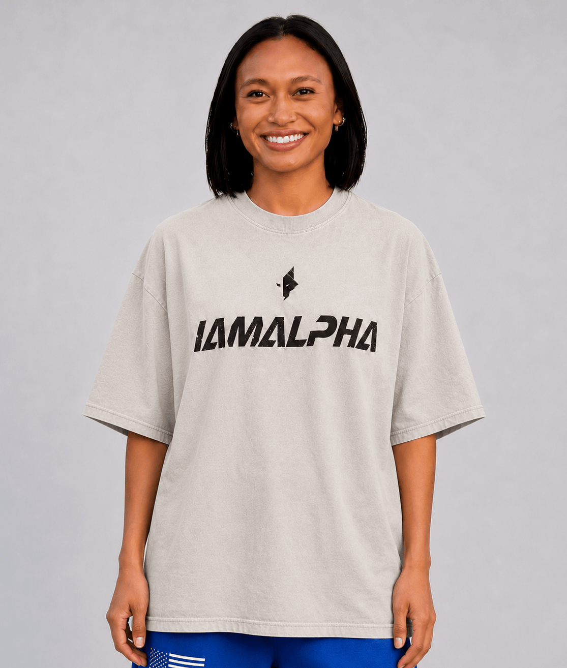 Women’s Vintage Oversized Acid-Wash Tee-3