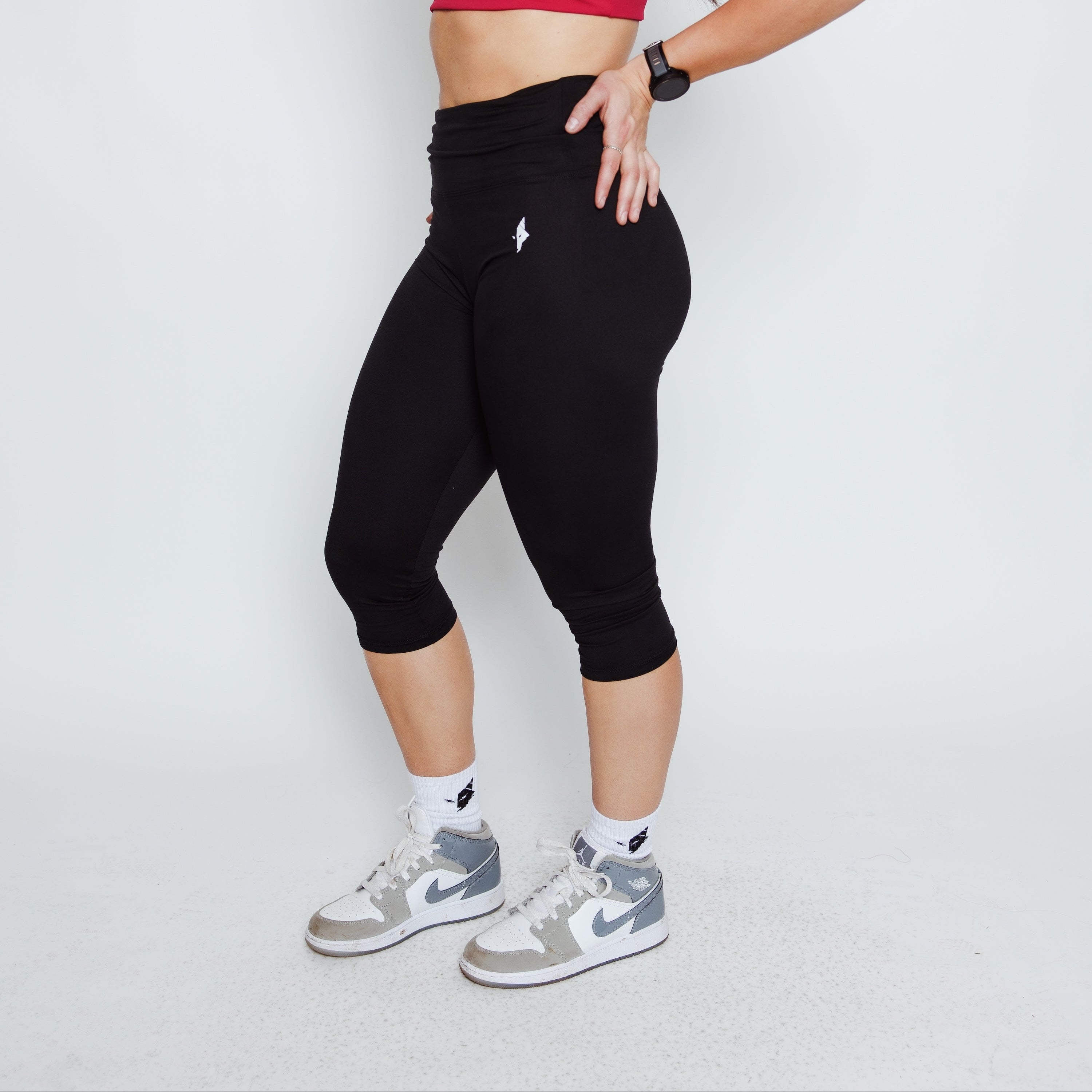 Women's High-Waisted Capri Leggings-6