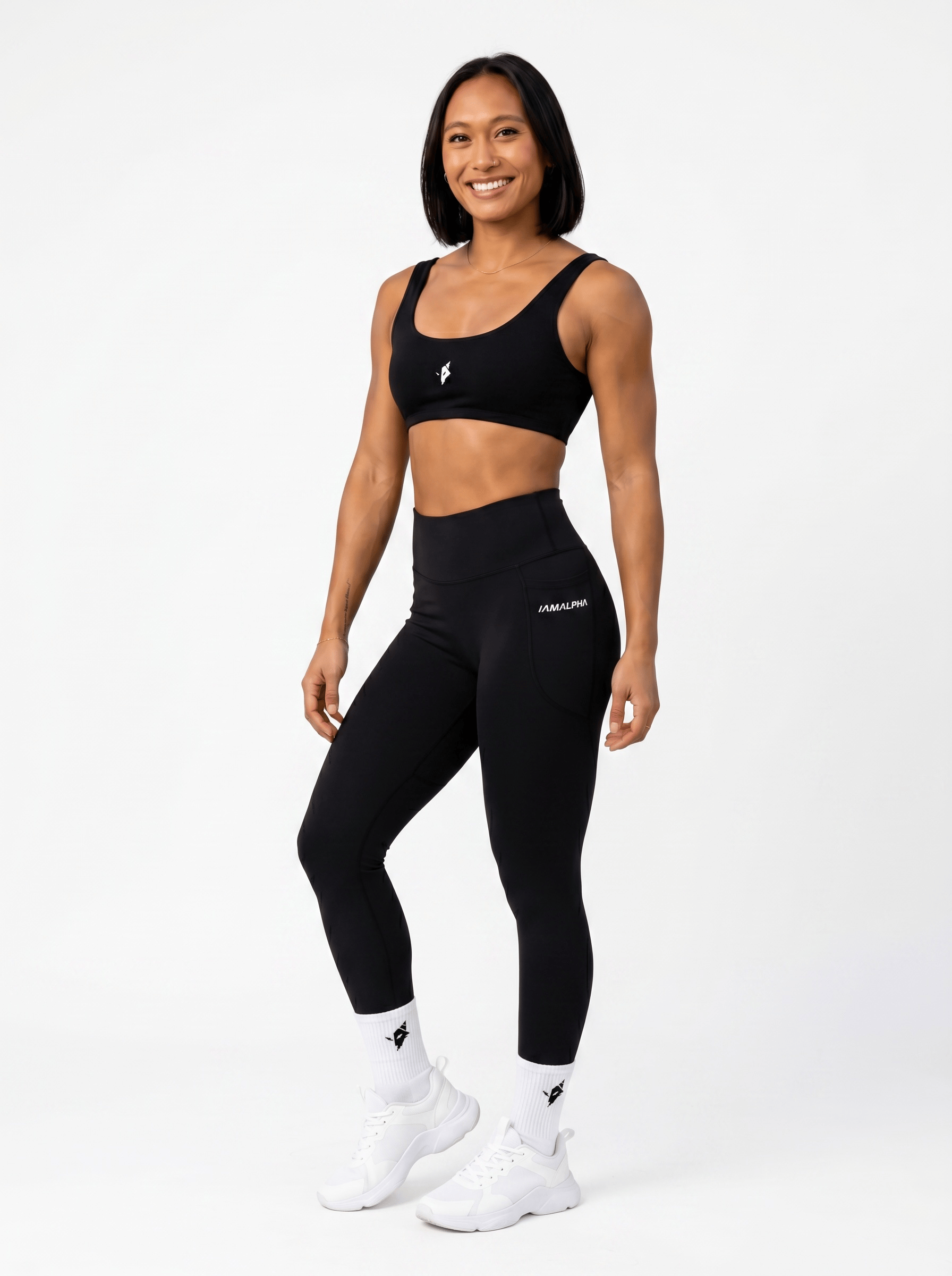 Women’s High-Waisted Hip-Lift Squat-Proof Leggings with Pockets-2