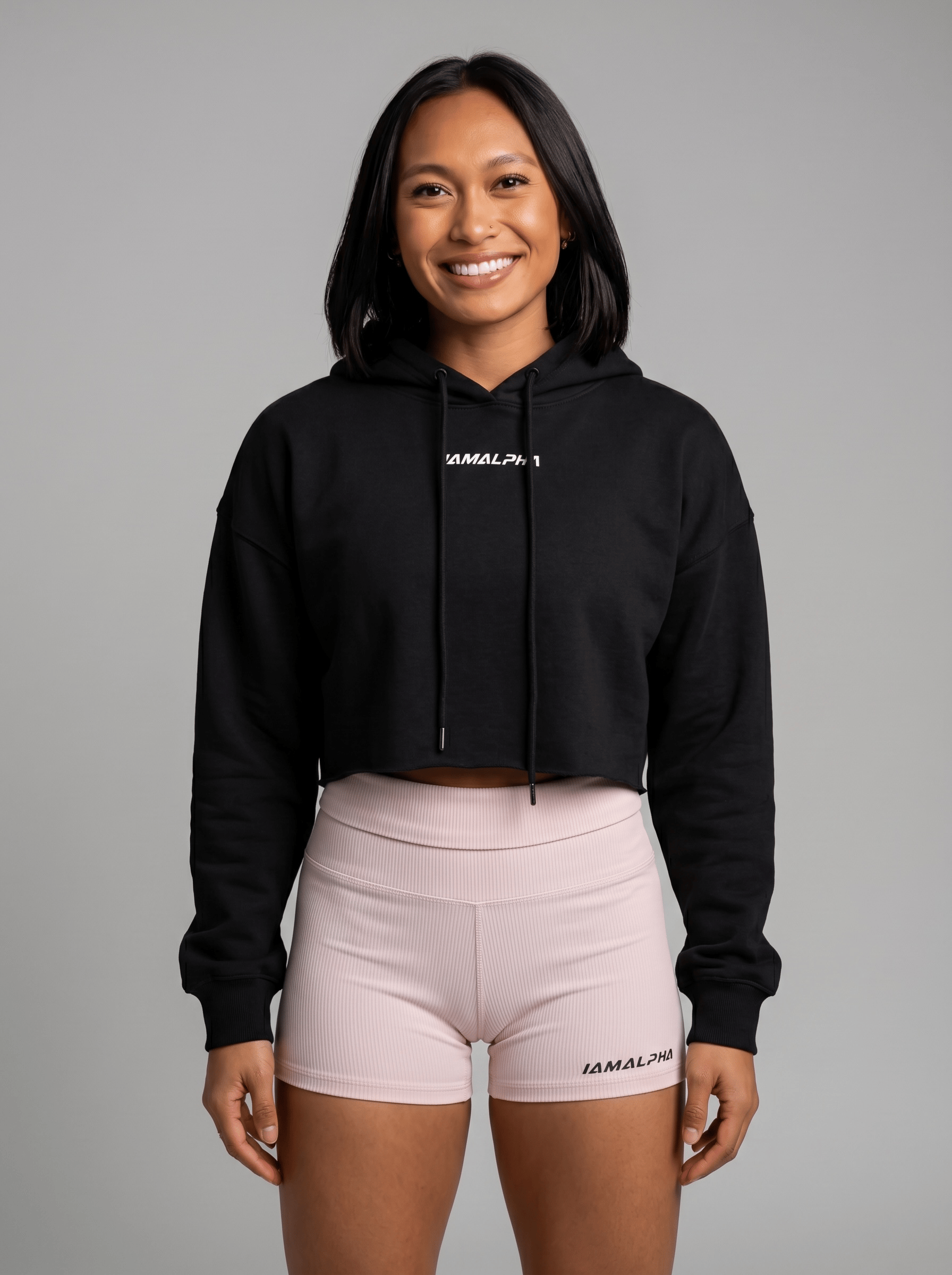 Women’s Relaxed-Fit Crop Hoodie Sweater