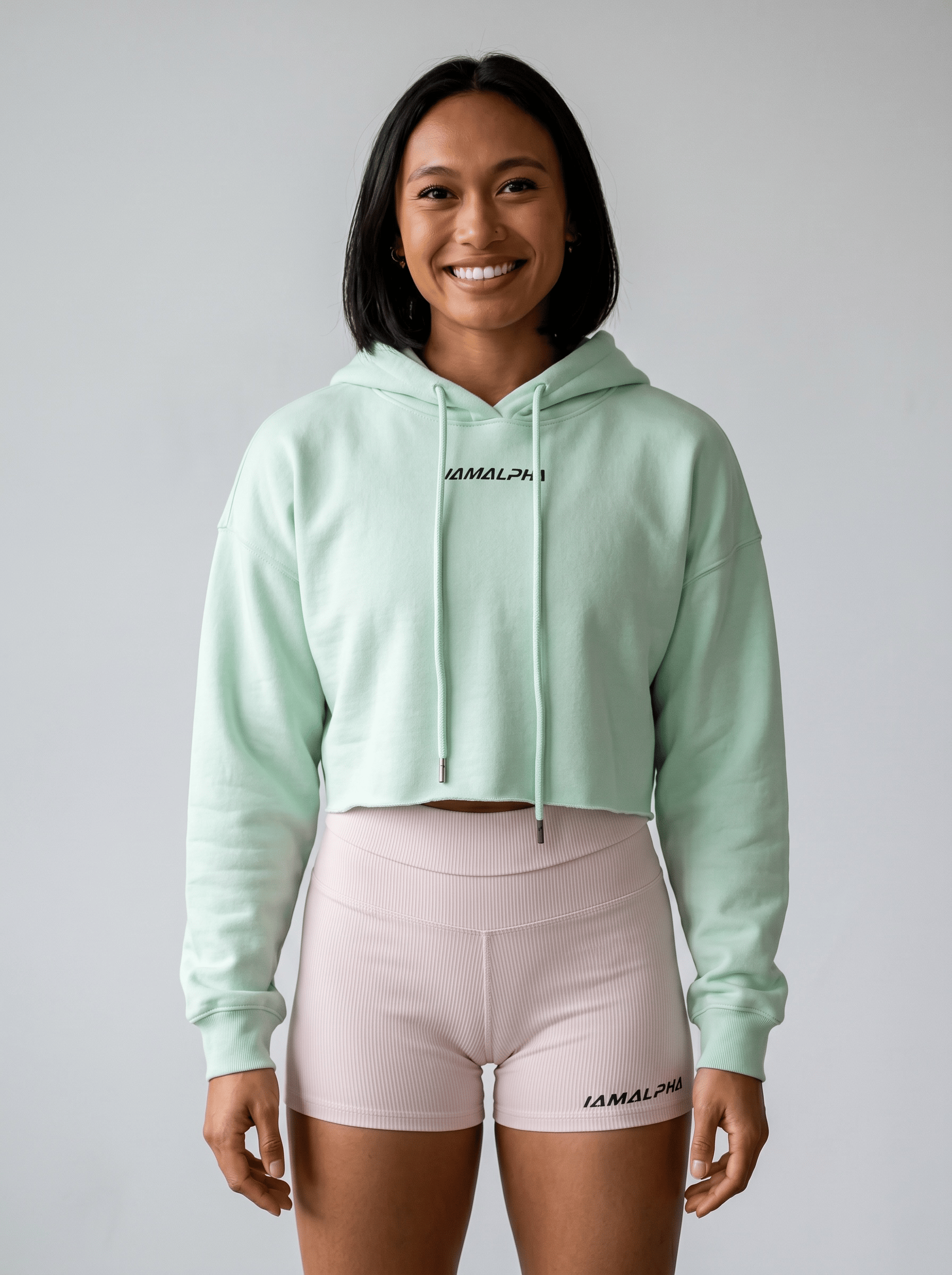 Women’s Relaxed-Fit Crop Hoodie Sweater-5