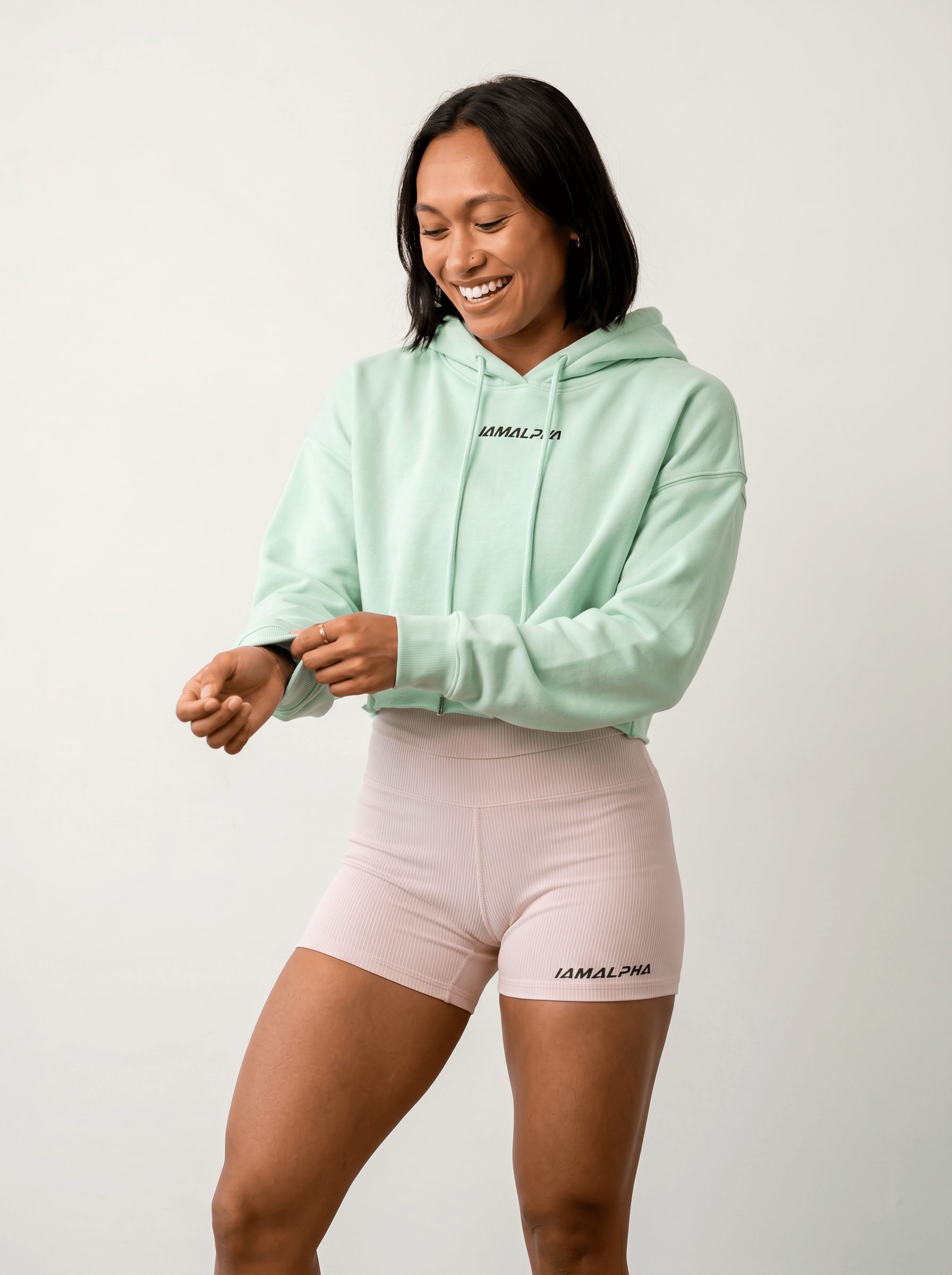 Women’s Relaxed-Fit Crop Hoodie Sweater-6